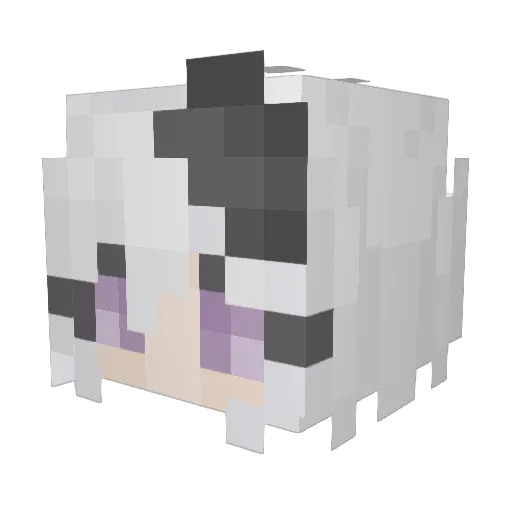 bianca7 Minecraft avatar head, 3D render