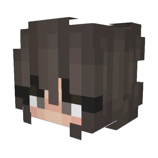 bianca_st Minecraft avatar head, 3D render