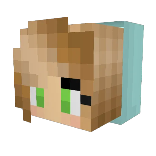 biancamelucci326 Minecraft avatar head, 3D render