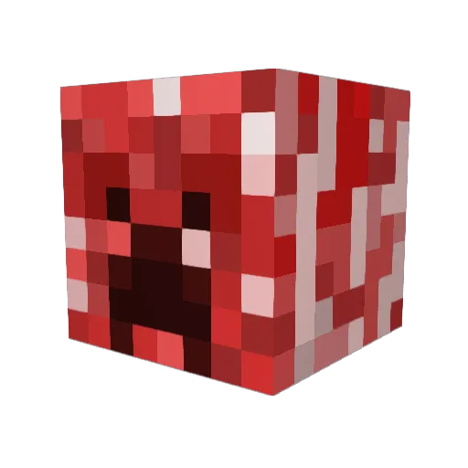 bianchipista Minecraft avatar head, 3D render