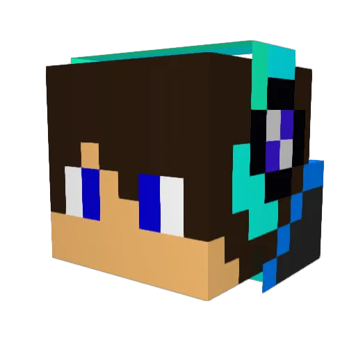 biancoboy Minecraft avatar head, 3D render