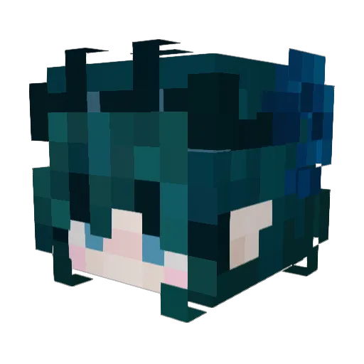 biannka Minecraft avatar head, 3D render