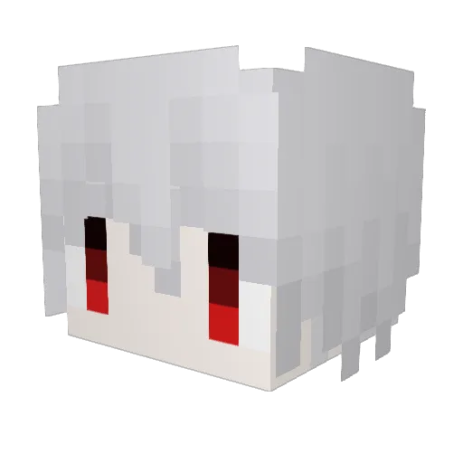 biarisu Minecraft avatar head, 3D render