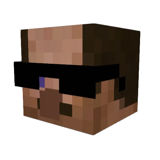 biarzz Minecraft avatar head, 3D render