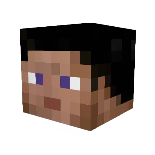 bias99 Minecraft avatar head, 3D render