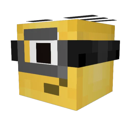 bibabo88 Minecraft avatar head, 3D render