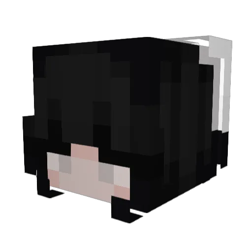 bibeel Minecraft avatar head, 3D render