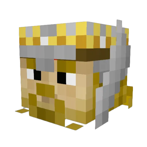 bibi51310 Minecraft avatar head, 3D render