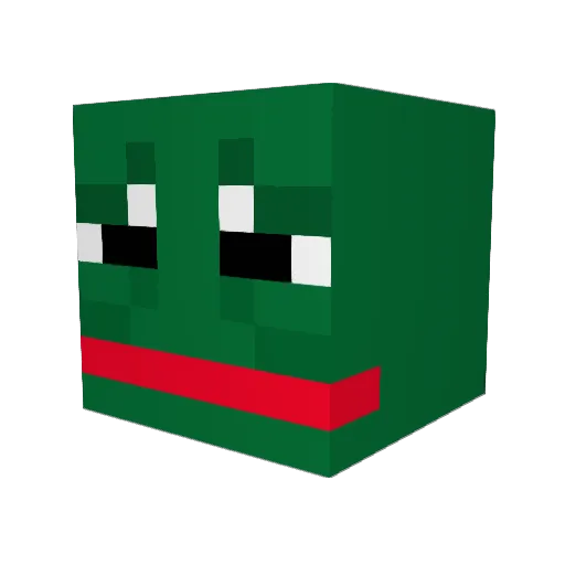 bibibobs Minecraft avatar head, 3D render