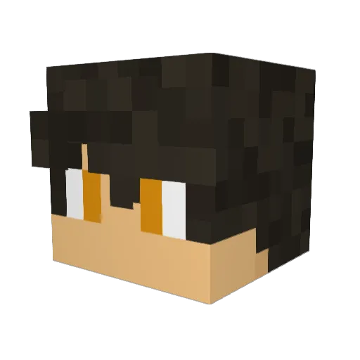 bibidu77 Minecraft avatar head, 3D render