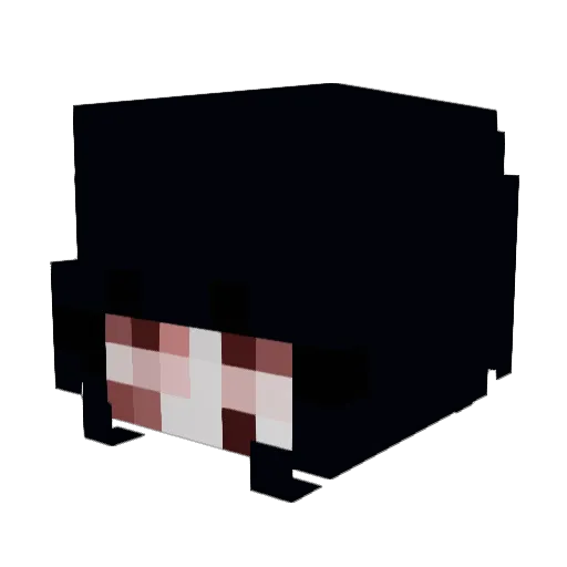 bibieiooo Minecraft avatar head, 3D render