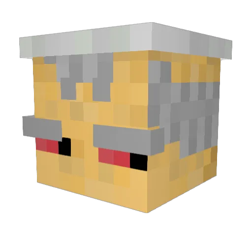 bibismols Minecraft avatar head, 3D render