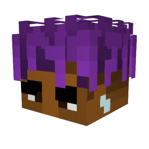 bibitron Minecraft avatar head, 3D render