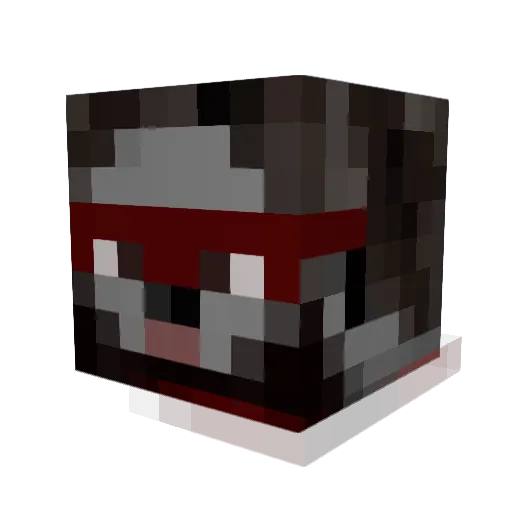 bibouhgroots Minecraft avatar head, 3D render