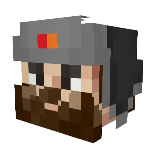 bibsmith Minecraft avatar head, 3D render