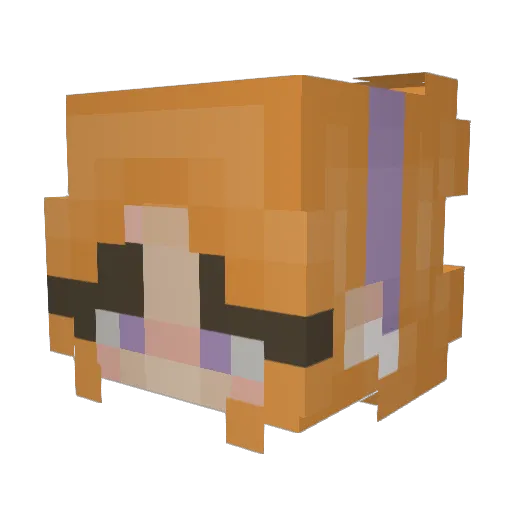 bibz300 Minecraft avatar head, 3D render