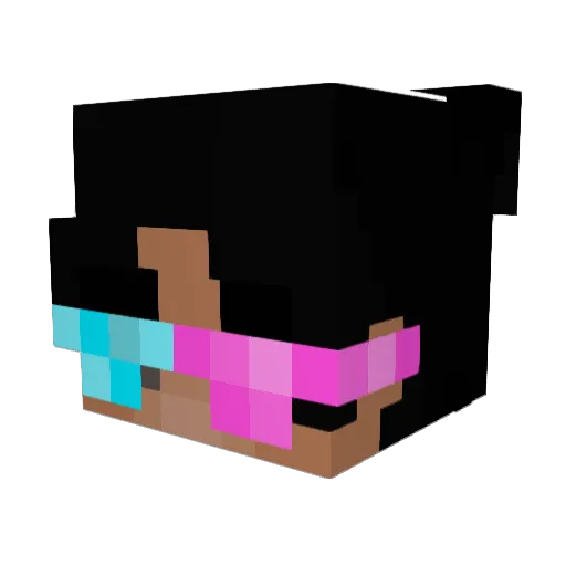bicaso007 Minecraft avatar head, 3D render