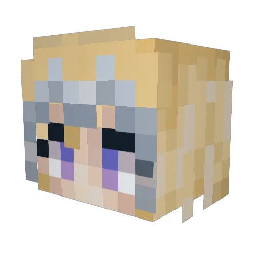 bicckay Minecraft avatar head, 3D render