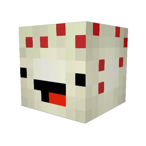 bickk Minecraft avatar head, 3D render