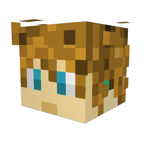 bickman2k Minecraft avatar head, 3D render