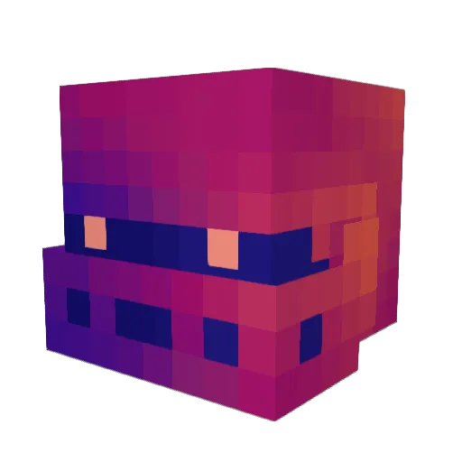 bidddd Minecraft avatar head, 3D render