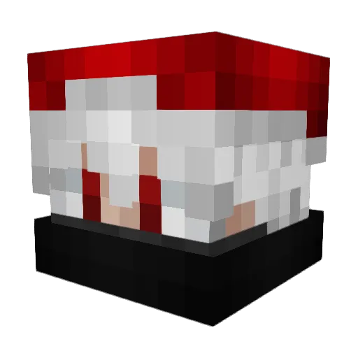 bidibul Minecraft avatar head, 3D render