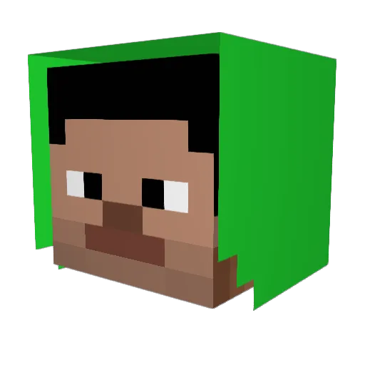 biel1221 Minecraft avatar head, 3D render
