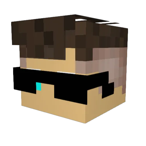 bieljesus Minecraft avatar head, 3D render