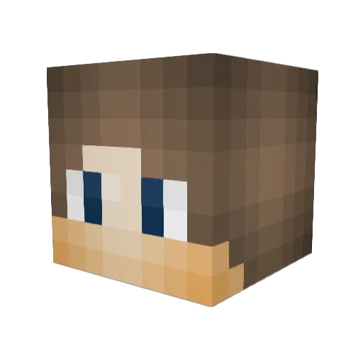 bielmaxado Minecraft avatar head, 3D render