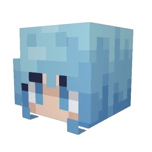 bielnascarva Minecraft avatar head, 3D render