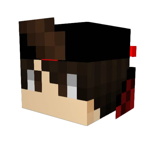 bielrpj Minecraft avatar head, 3D render