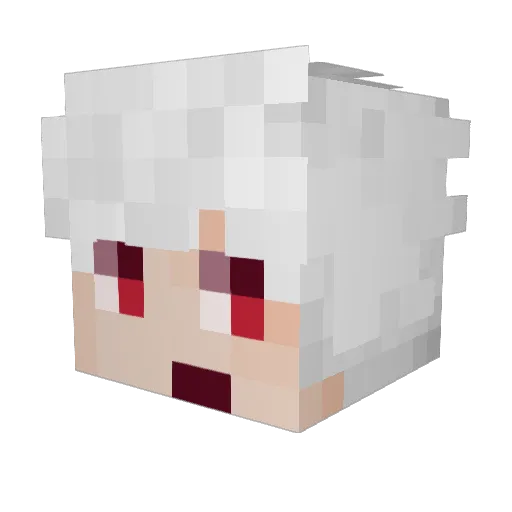 bielsenese Minecraft avatar head, 3D render