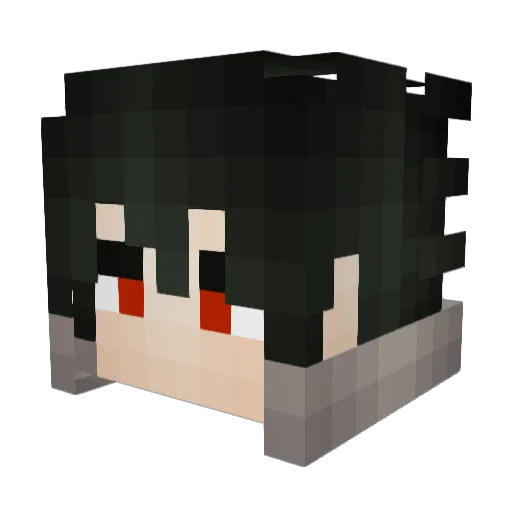 biemzz Minecraft avatar head, 3D render