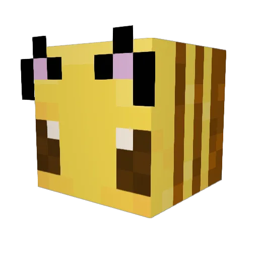 biene13 Minecraft avatar head, 3D render