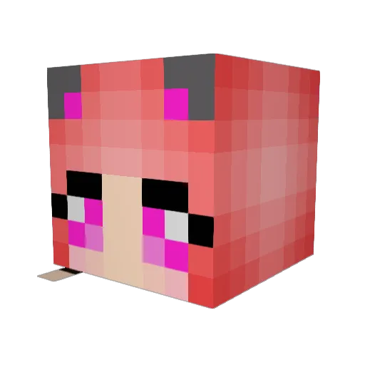 bierab Minecraft avatar head, 3D render