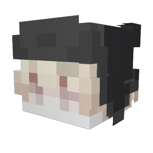 bierika Minecraft avatar head, 3D render
