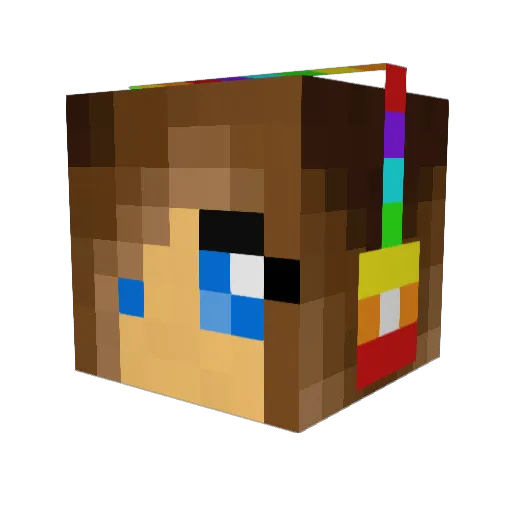 bierkn Minecraft avatar head, 3D render