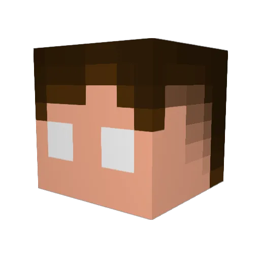 bieugg Minecraft avatar head, 3D render