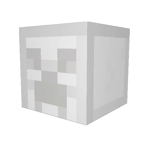 biev Minecraft avatar head, 3D render
