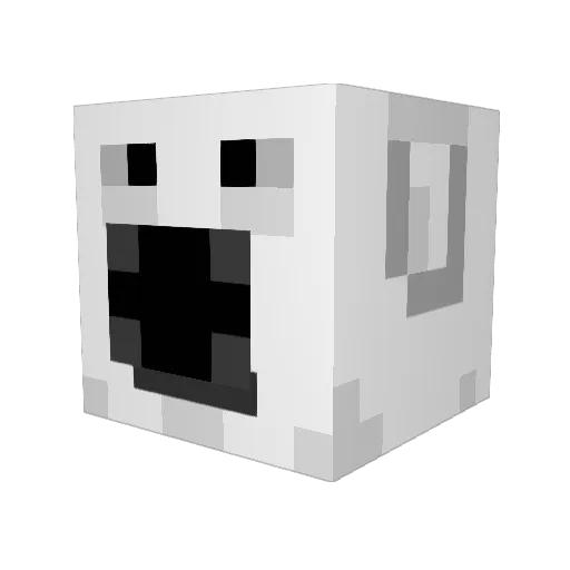 bifislayer Minecraft avatar head, 3D render