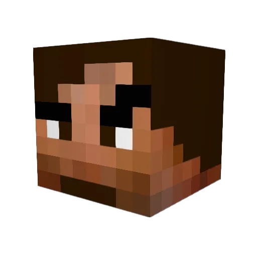 biftec Minecraft avatar head, 3D render