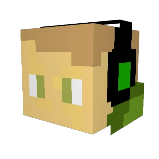 bigDnut69 Minecraft avatar head, 3D render