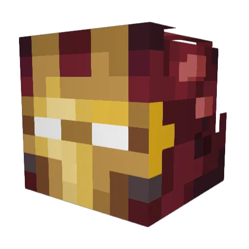 bigSchmelle Minecraft avatar head, 3D render