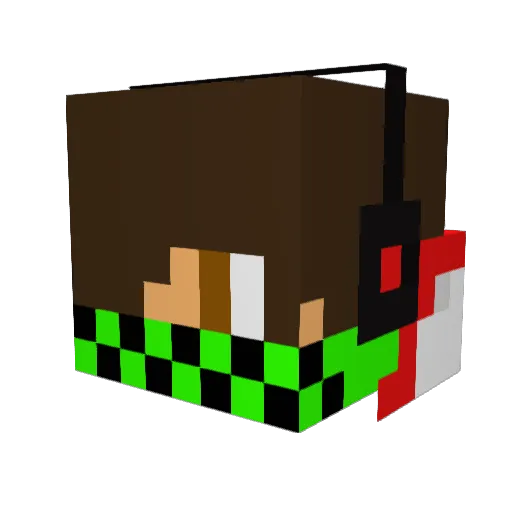 big_Bubble Minecraft avatar head, 3D render