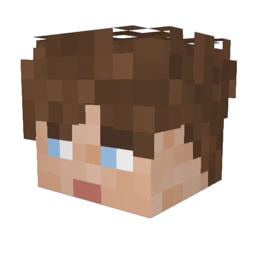 big__goblin Minecraft avatar head, 3D render
