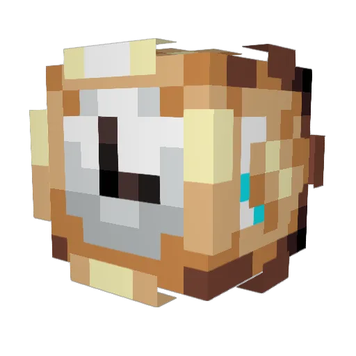 big__smart Minecraft avatar head, 3D render