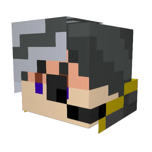 big_dream Minecraft avatar head, 3D render