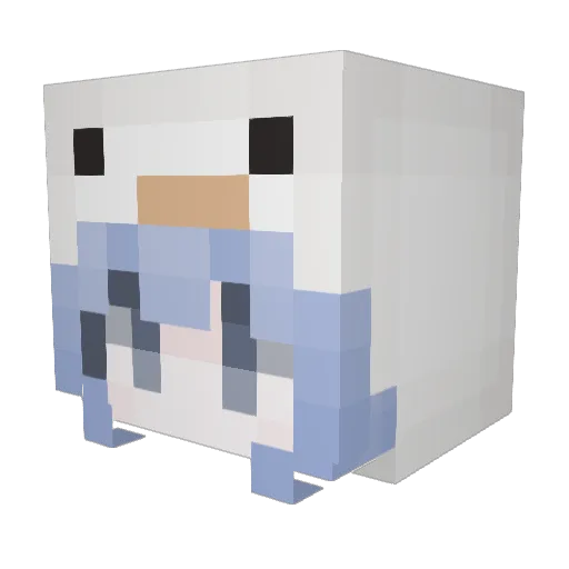 big_drink_521 Minecraft avatar head, 3D render