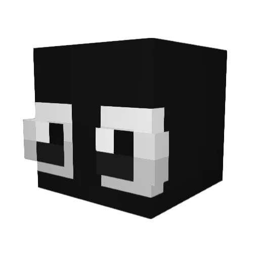 big_n8te Minecraft avatar head, 3D render