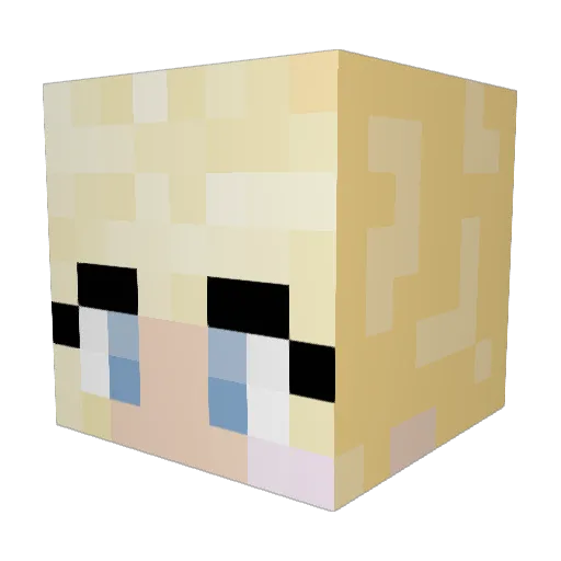 big_peaches Minecraft avatar head, 3D render